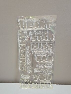 BLOCK Letters Sentiments Stamps